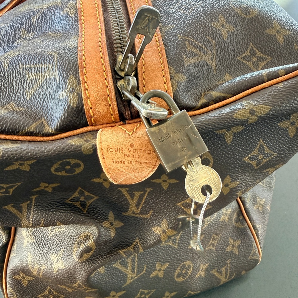 Louis Vuitton Monogram Duffel Bag in Brown and Tan - Picture 4 of 8
